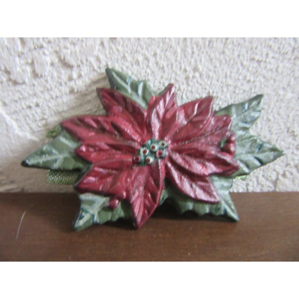 LONGABERGER‎ HOLIDAY POINSETTIA TIE-ON  - NEW